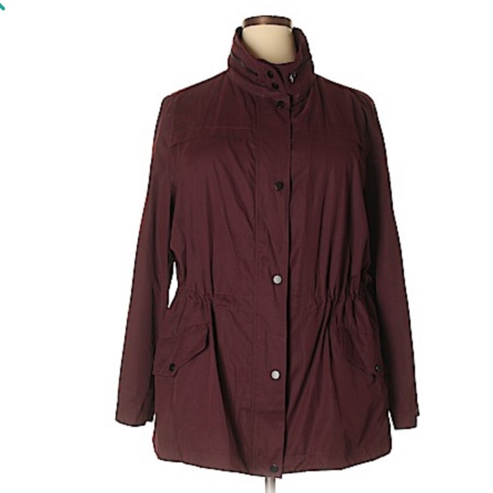 Burgundy Utility Jacket